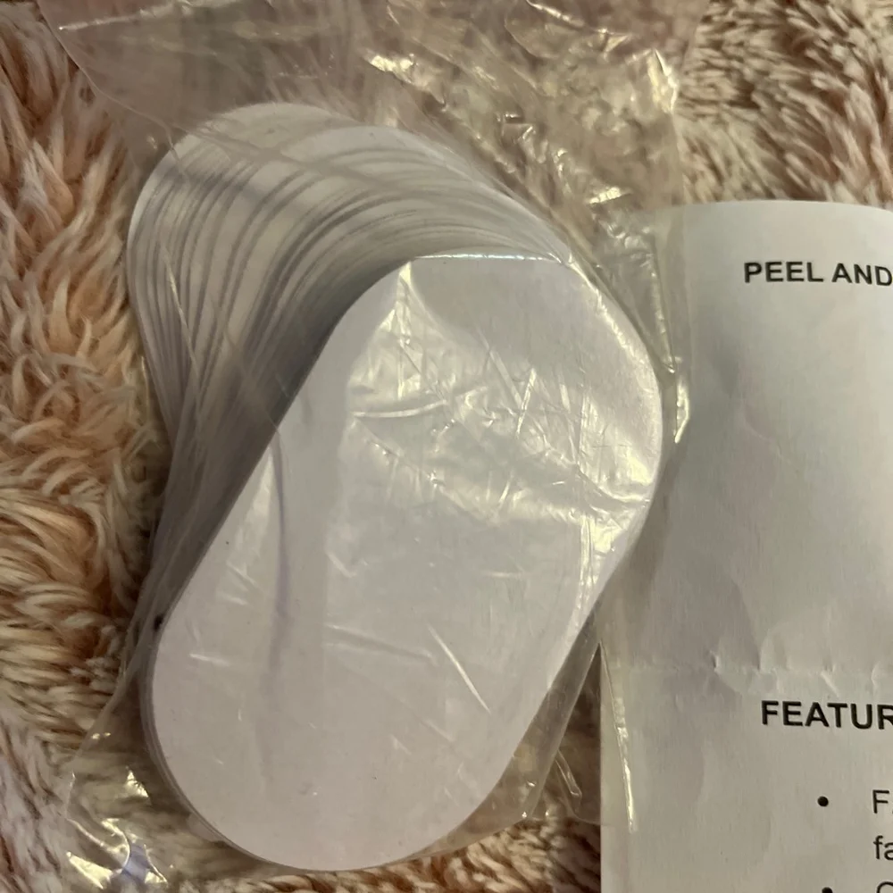 Arts & Crafts White One Size Peel & Stick Repair Patches Set of 80